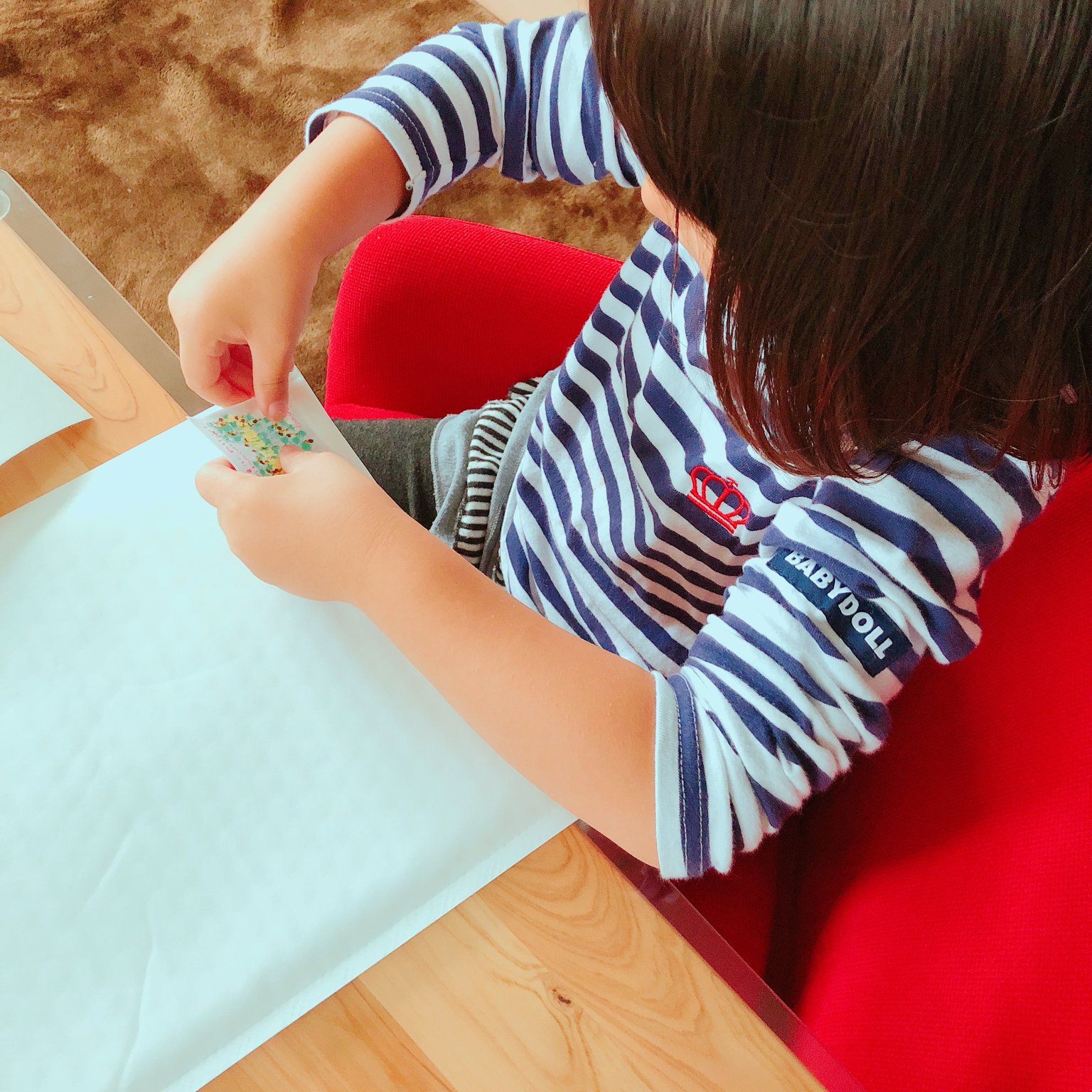 オフィスサロンで過ごしていた子ども